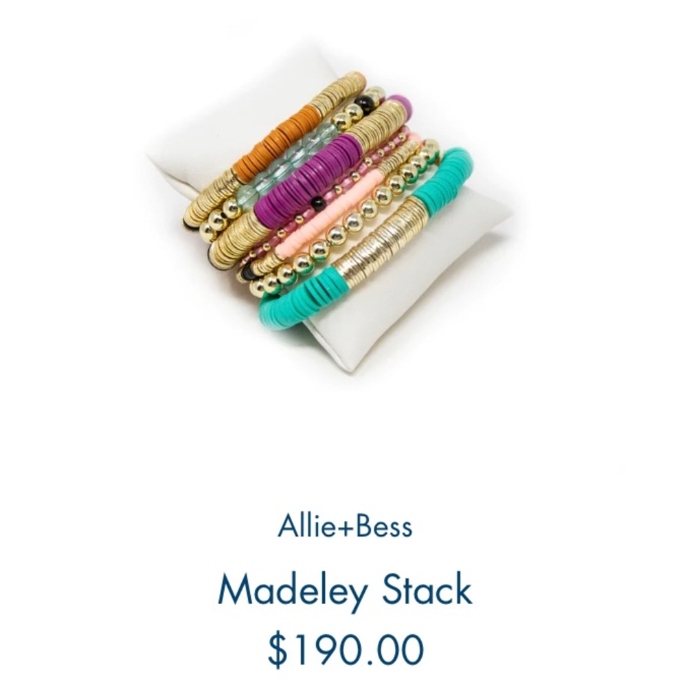 Brand New Allie+Bess Madeley Stackable Bracelets
